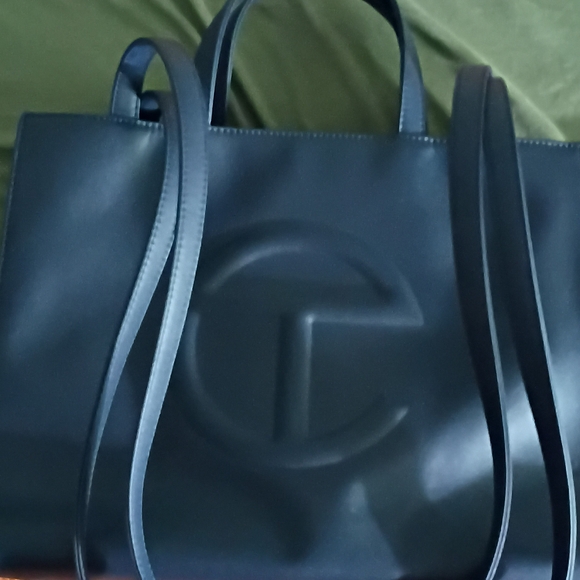 NFL Handbags - 🌟 TELFAR Medium Shopping Tote in Navy Blue - Like New Condition! 🌟